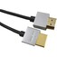 PremiumCord Slim HDMI High Speed + Ethernet kabel, zlacené konektory, 2m