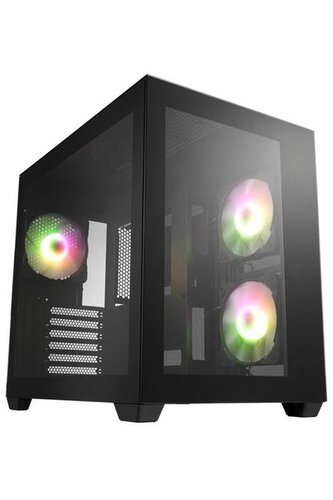 Fortron CMT380B Midi Tower Transpar. Černá