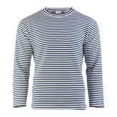 Ruské námořnické triko s dlouhým rukávem Mil-Tec zimní - navy-bílé, 3XL