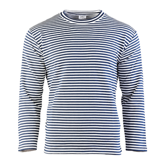 Ruské námořnické triko s dlouhým rukávem Mil-Tec zimní - navy-bílé, 3XL
