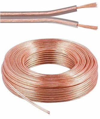 PremiumCord kabel na propojení reprosoustav, 2x 2,5 mm2, 1 m