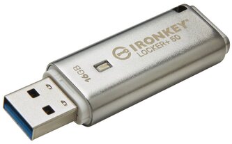 Kingston Flash Disk IronKey 16GB IKLP50 Locker+ 50 AES USB, w/256bit Encryption
