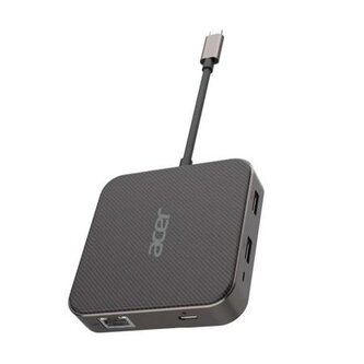 Acer 7in1 USB4 8K Multi Display hub: 1 x HDMI + 1 DP + 2 x USB3.2 + 1 x USB C + 1 x RJ45 + 1 x 3.5mm audio port