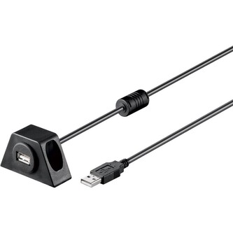 PremiumCord USB 2.0 prodlužovací kabel 1,2m MF s konektorem na přišroubování