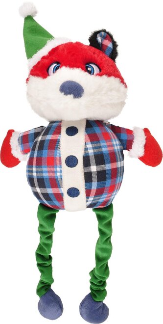 Flamingo Vánoční liška plyšová pro psy 51cm