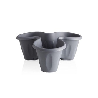 BAMA Květináč modulární TRIFOGLIO, šedá
