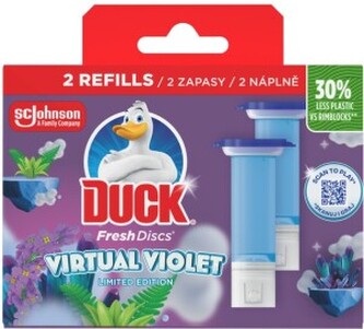 Duck WC blok Fresh Discs Virtual Violet, 2x 36 ml