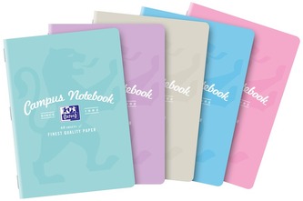 Zeszyt A5 60k. 90g kratka z marginesem Campus Pastel, Oxford