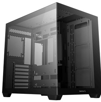 DEEPCOOL skříň CG530 / ATX / USB 3.0 / USB-C/ panoramatická / černá