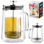 konvice 1,00l ACER 2stěnná, COFFEE MAKER, sklo+plast