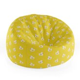 Dětský sedací vak Cocoon Bílé kachničky: 75 x 45 x 35 cm