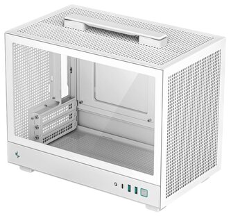 DEEPCOOL skříň CH160 / miniITX / USB 3.0 / USB-C / prosklená bočnice / držadlo / bílá