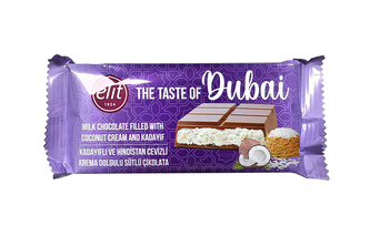Dubajská čokoláda s kokosovým krémem 90g