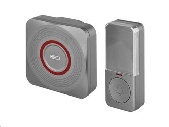 EMOS P5735SS GoSmart stříbrný domovní bezdrátový zvonek do zásuvky s WiFi EMOS P5735SS GoSmart stříbrný domovní bezdrátový zvonek do zásuvky s WiFi