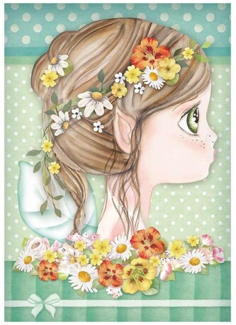 Papier ryżowy A4 Tatiana Faries - wróżka stokrotk, Stamperia