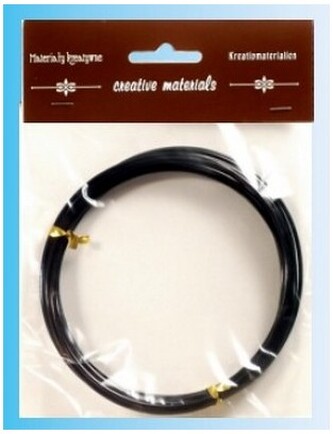 Drut aluminiowy czarny 2 mm op. 3m, Galeria Hobby