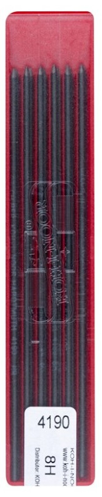 Grafity 2.0mm 8H op. 12 pręcików 4190, Koh-I-Noor