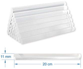 Klej termotopliwy sztyft 11mm x 20cm 1kg A54, Pastello