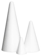 Stożek styropianowy 90x200 mm, Bovelacci