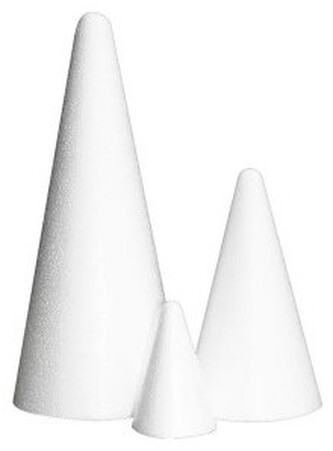 Stożek styropianowy 90x200 mm, Bovelacci