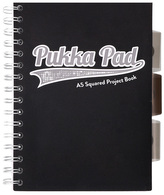 Kołonotes Project Book A5 100k 80g kratka Black & Grey czarny, Pukka Pad