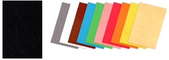 Filc A4 kolor czarny op. 10 ark.WKF-043-0444, Aliga