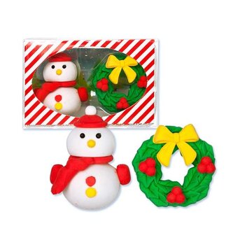 Gumki do ścierania Bałwanek i Stroik Św., Trendhaus