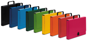 Teczka z rączką A4 4cm Classic jasnozielona, VauPe Teczka z rączką A4 4cm Classic jasnozielona, VauPe