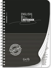 Kołonotes A5 80k Black&Grey spirala plastikowa, Gatis
