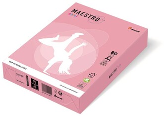 Papier ksero kolorowy A4 80g. 500 ark. różowy PI25, Maestro color