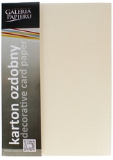 Karton ozdobny Holland kremowy op. 20szt. 230g/m2, Galeria Papieru