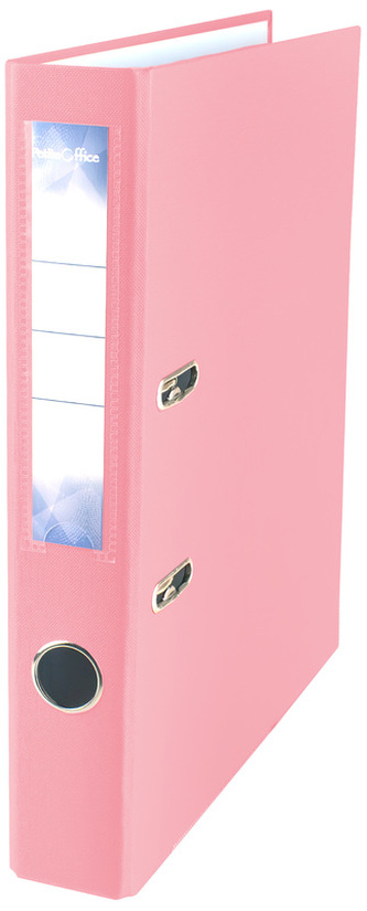 Segregator A4 50mm mech. dźwig. pastel różowy, Petite Office