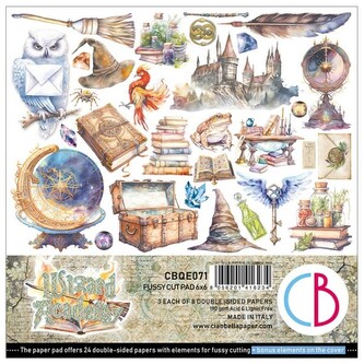 Blok papierów do scrapbookingu 15x15cm 24ark. Wizard Academy, Stamperia