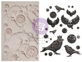 Foremka silikonowa 20x13 Clockwork Sparrows, Prima