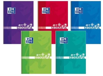 Brulion tematyczny A5 80K 90G kratka Geografia, Oxford