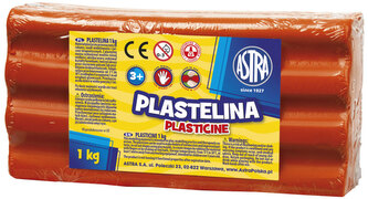 Plastelina czerwona 1 kg 303111006, Astra