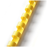 Grzbiety grzebieniowe 14 mm żółte (do 125k) op.100 szt., Argo