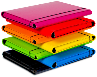 Teczka z gumką A4 Caribic róż. VauPe