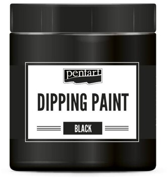 Farba dipping błyszcząca do zanurzania czarna 250ml, Pentart