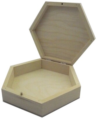 Kasetka drewniana sześciokąt. 16cm