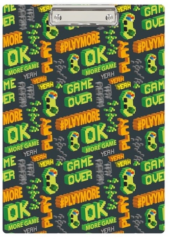 Deska z klipem A4 z nadrukiem Game, Biurfol