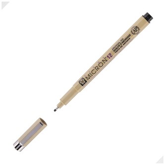 Cienkopis Pigma Micron 12 Black, Sakura