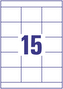 Etykiety 70 x 50.8 mm 15 x 100 ark Europe100 by Economy, Avery