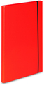 Teczka z gumką A4 skrz.CARIBIC 2cm j.czerw, 342, VauPe