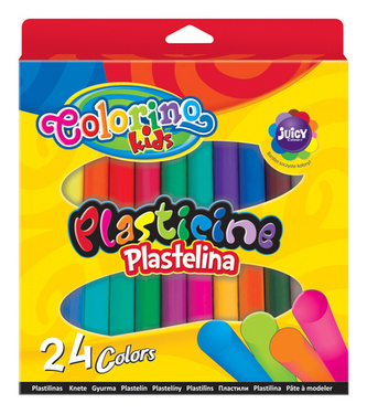 Plastelina 24-kol. + neon Colorino, Patio
