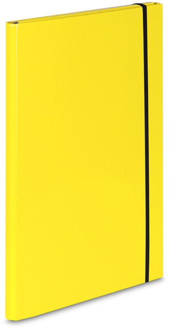 Teczka z gumką A4 skrz.CARIBIC 2cm jas.-żół, 342, VauPe
