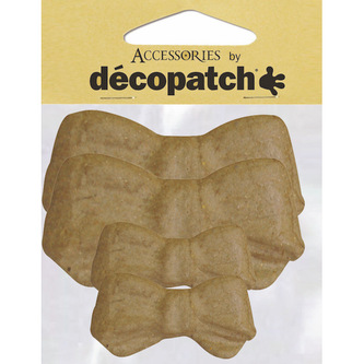 Zestaw 4 kokard 10,5 x 14cm. AC369, Decopatch