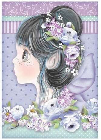 Papier ryżowy A4 Tatiana Faries - wróżka lila, Stamperia