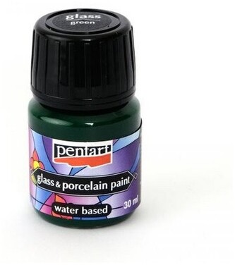 Farba do porcelany 30ml zielona, Pentart
