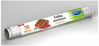 Folia aluminiowa z tłoczeniem rolka 50 mb., Stella